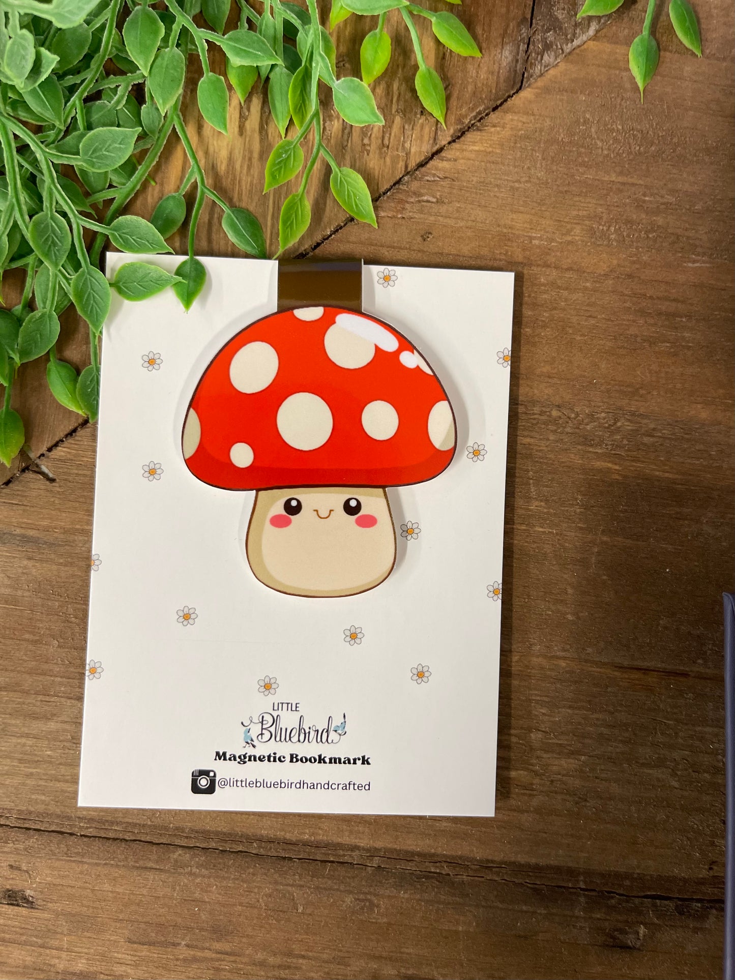 Magnetic Bookmark Cute Mushroom