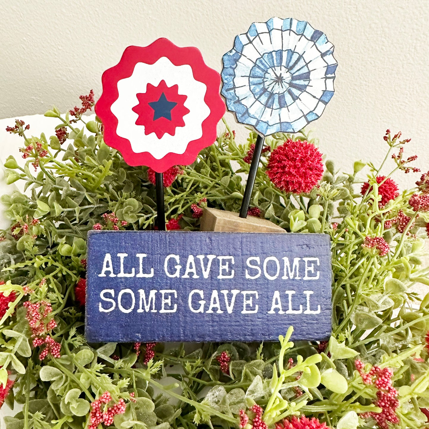 Blue Pinwheel On Base
