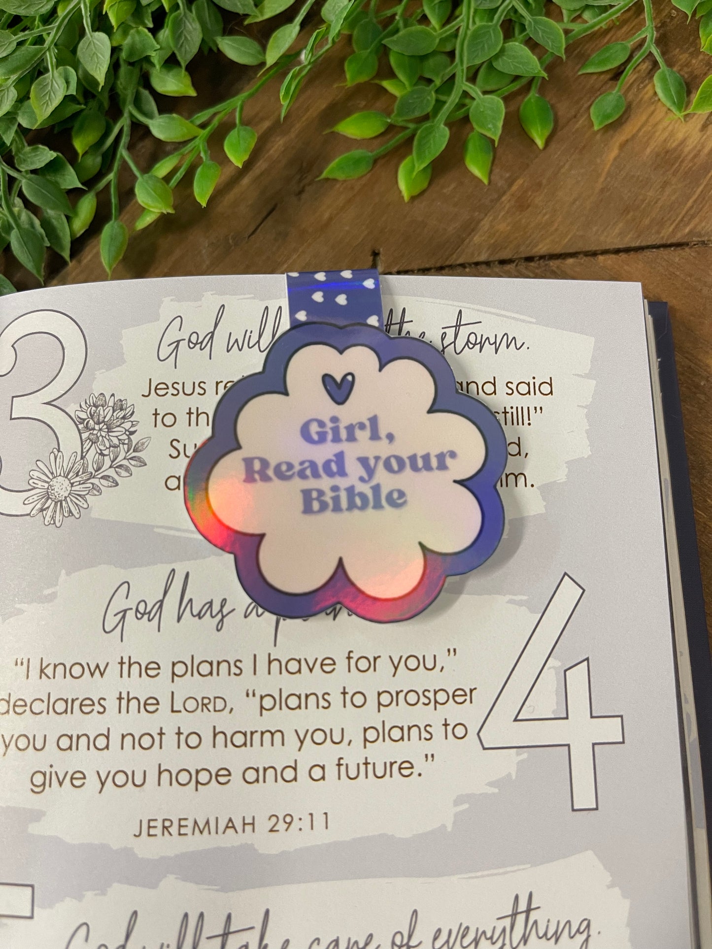 Magnetic Bookmark Girl Read Your Bible