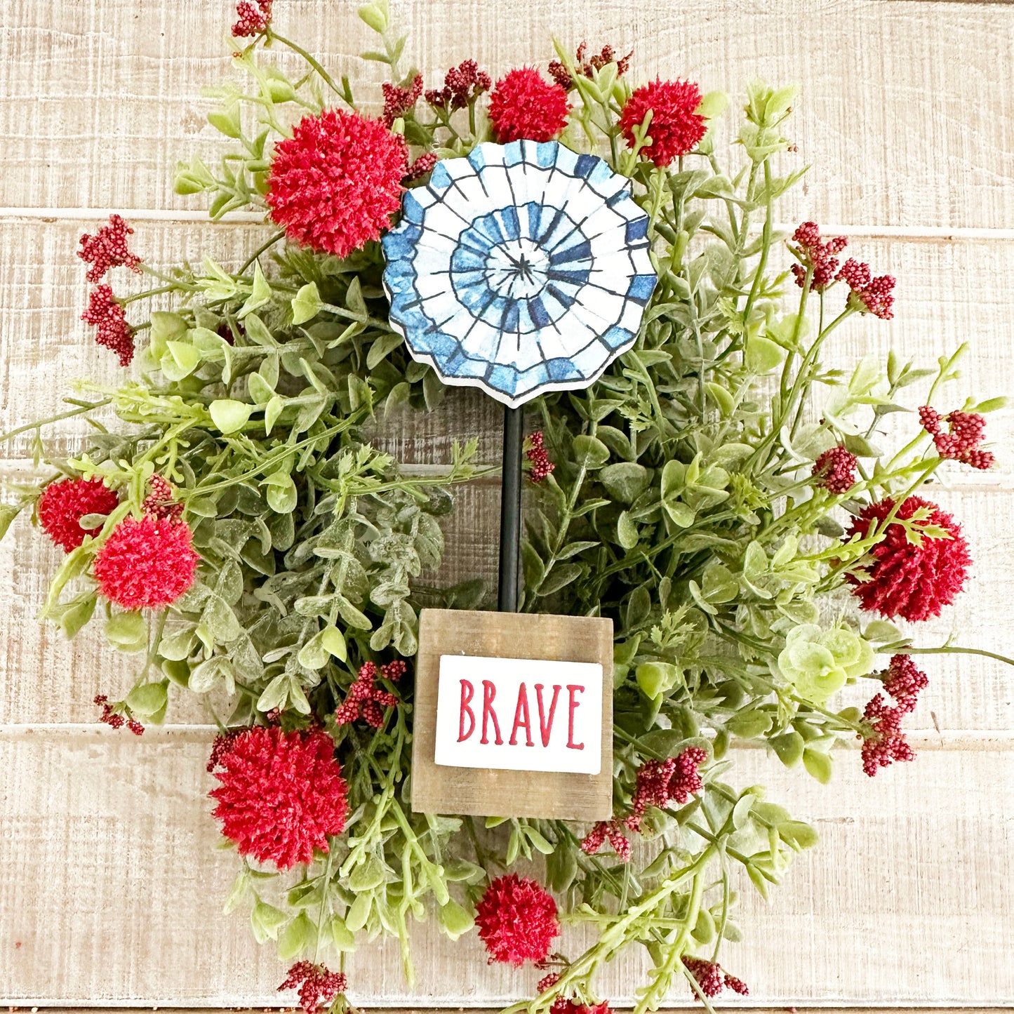Blue Pinwheel On Base