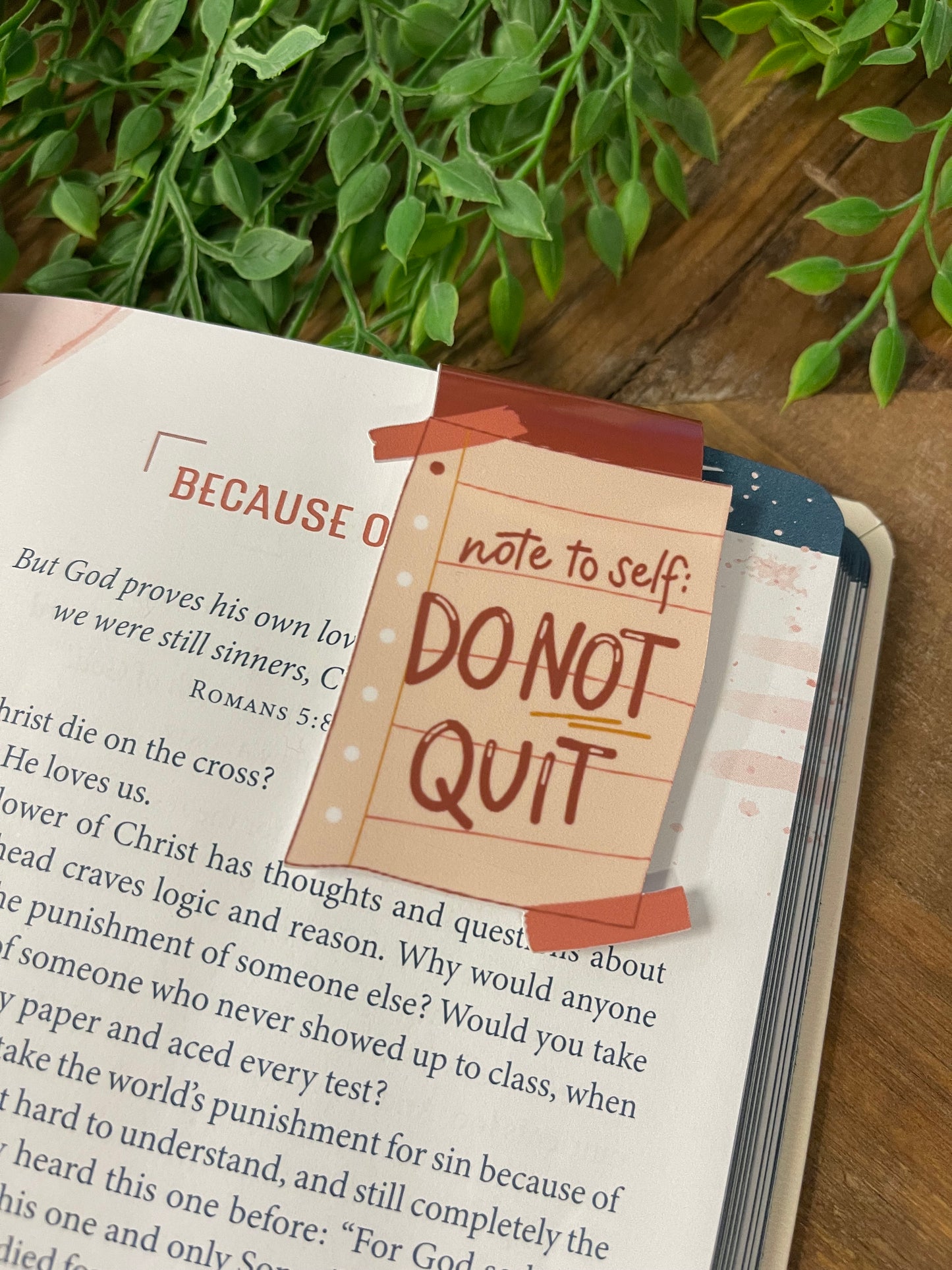 Magnetic Bookmark Don't Quit