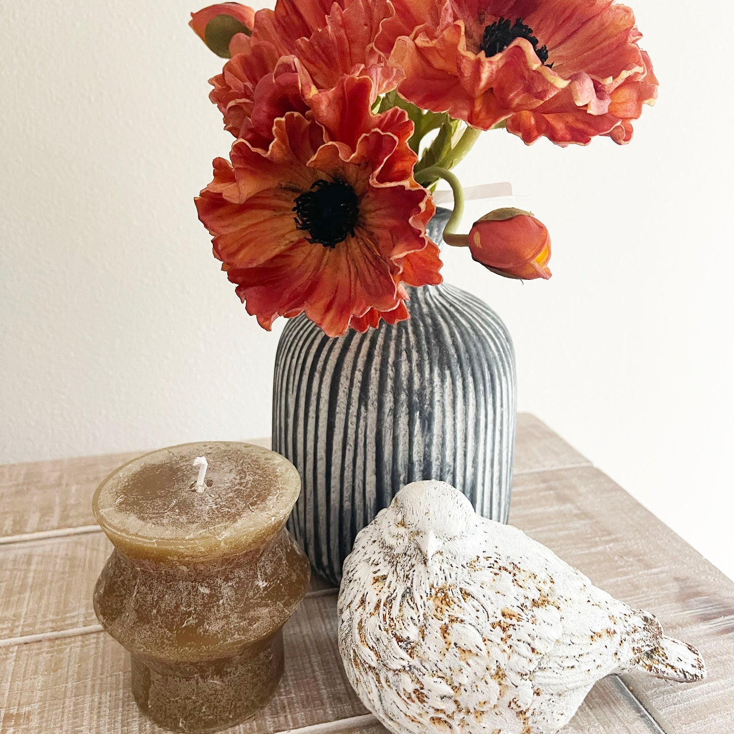 Black and White Stripe Vase