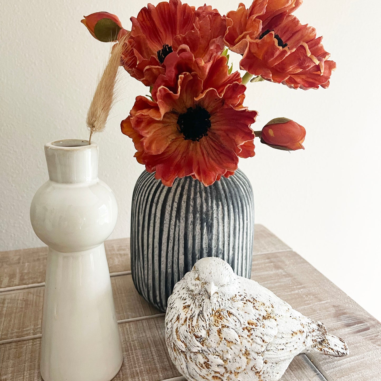 Black and White Stripe Vase