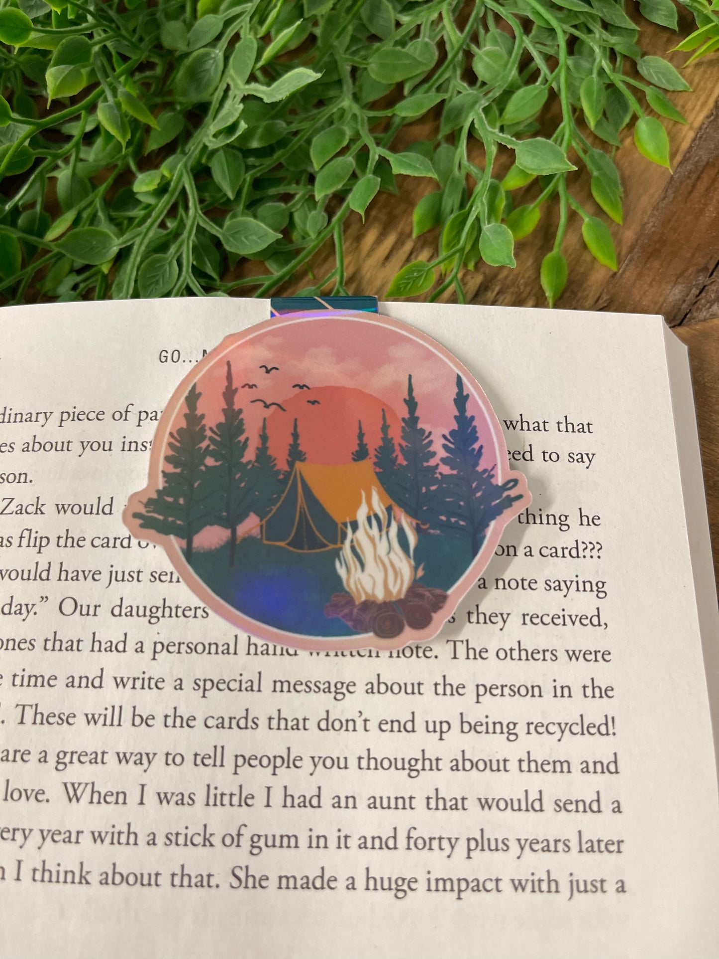 Magnetic Bookmark Camping