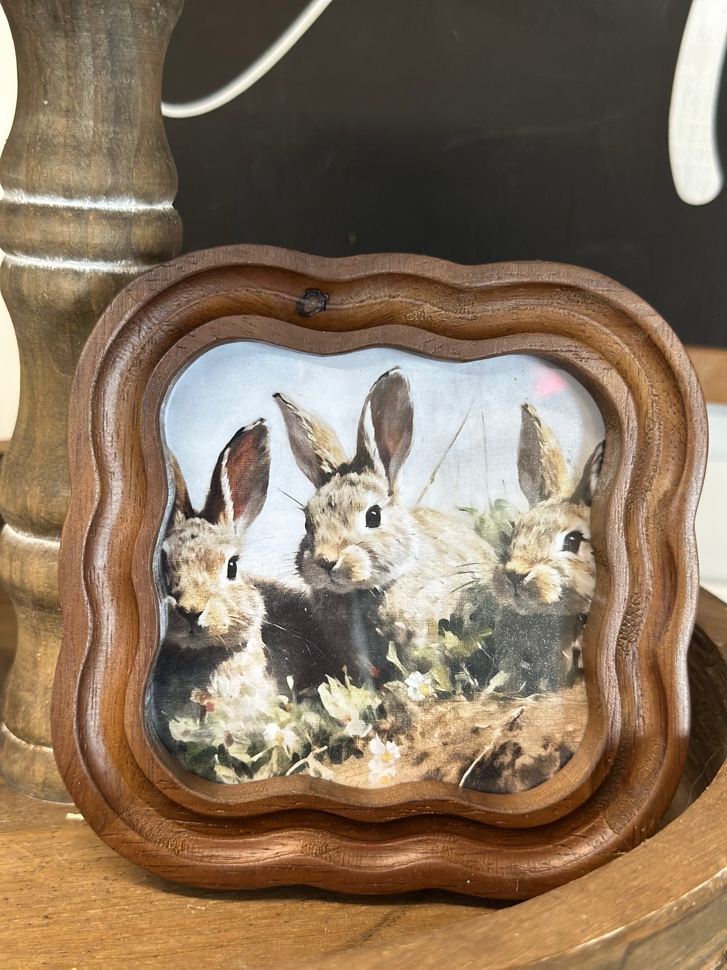 Brown Scalloped Frame