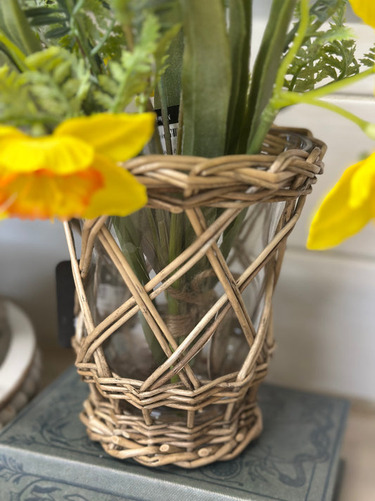 114 Willow Wrapped Vase
