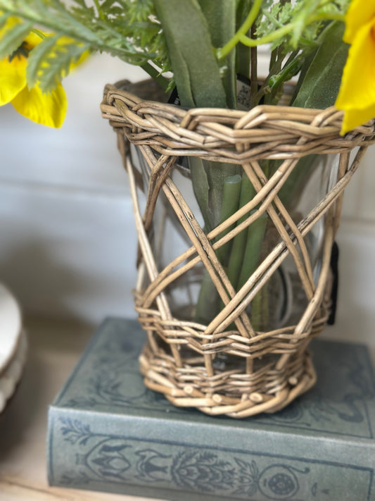114 Willow Wrapped Vase