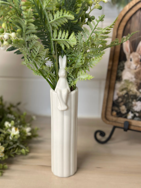 121 Skinny White Bud Vase