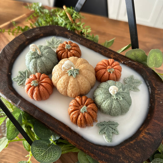 Pumpkin Dough Bowl Candle