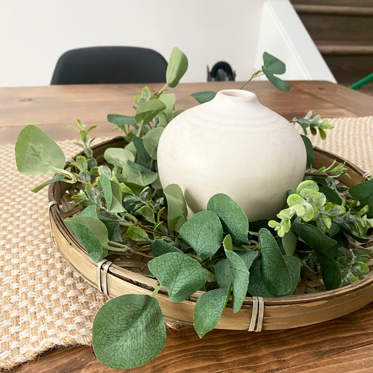 White Matte Ball Vase