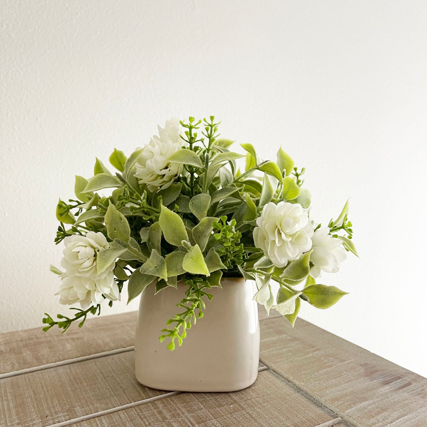 Small Ceramic Square Planter