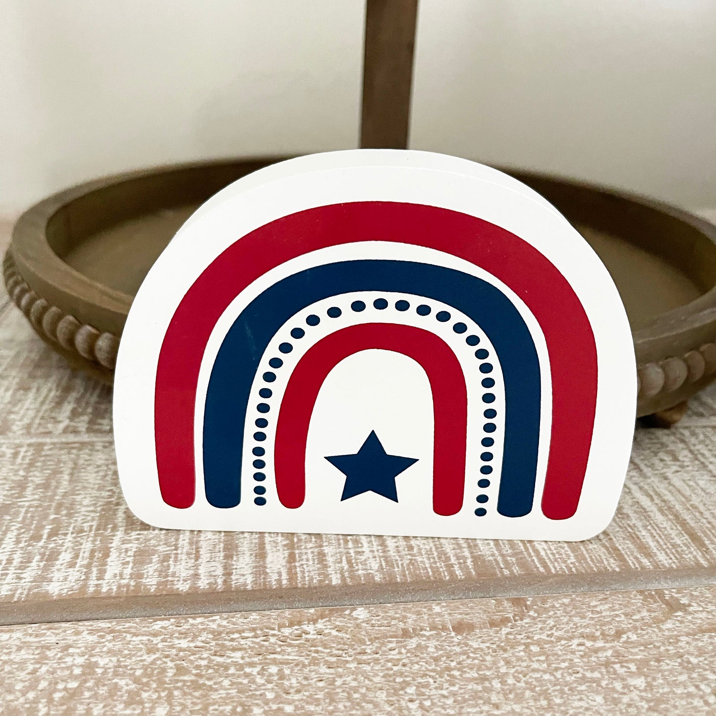 America Rainbow Cutout
