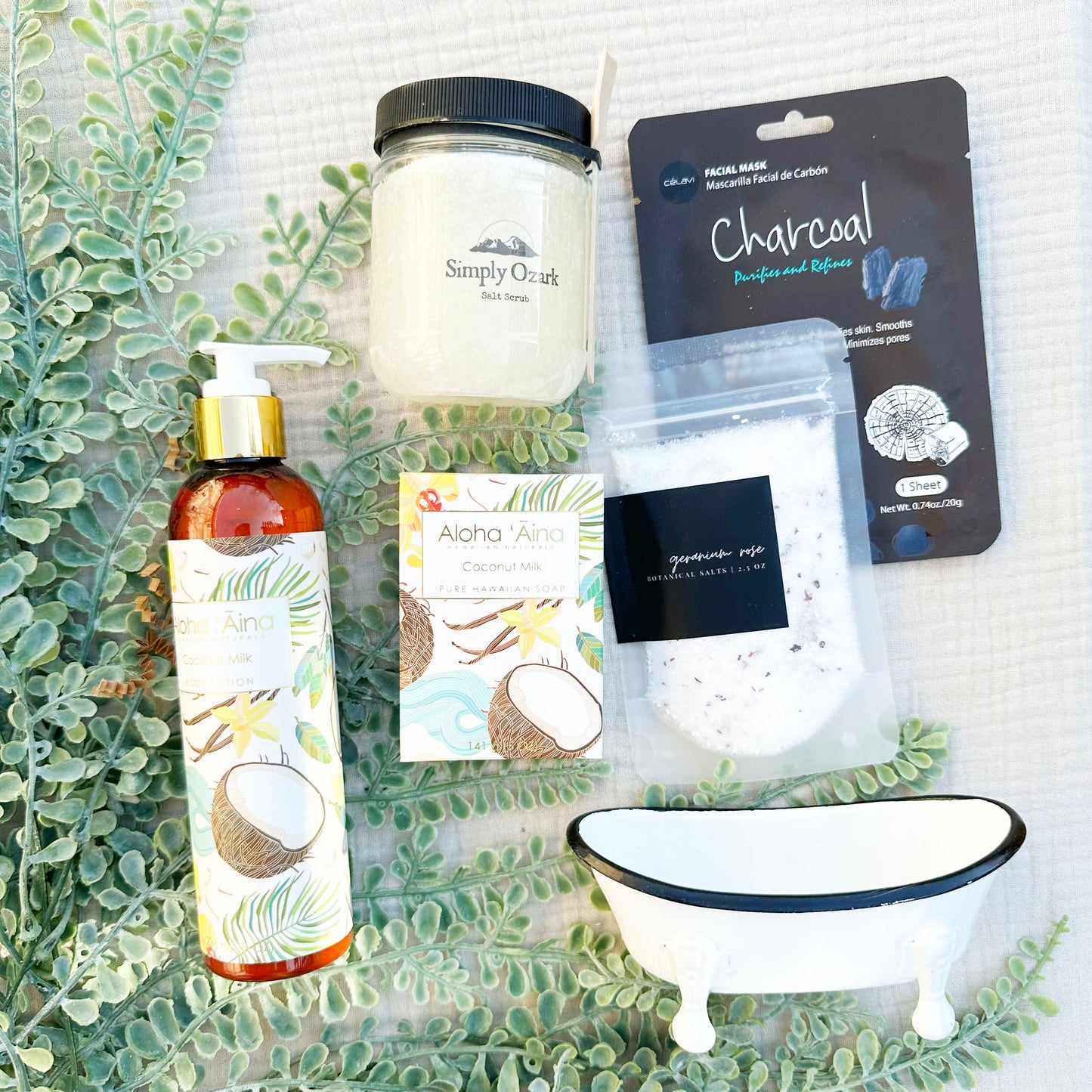 Wicker Basket Bath Gift Set 11