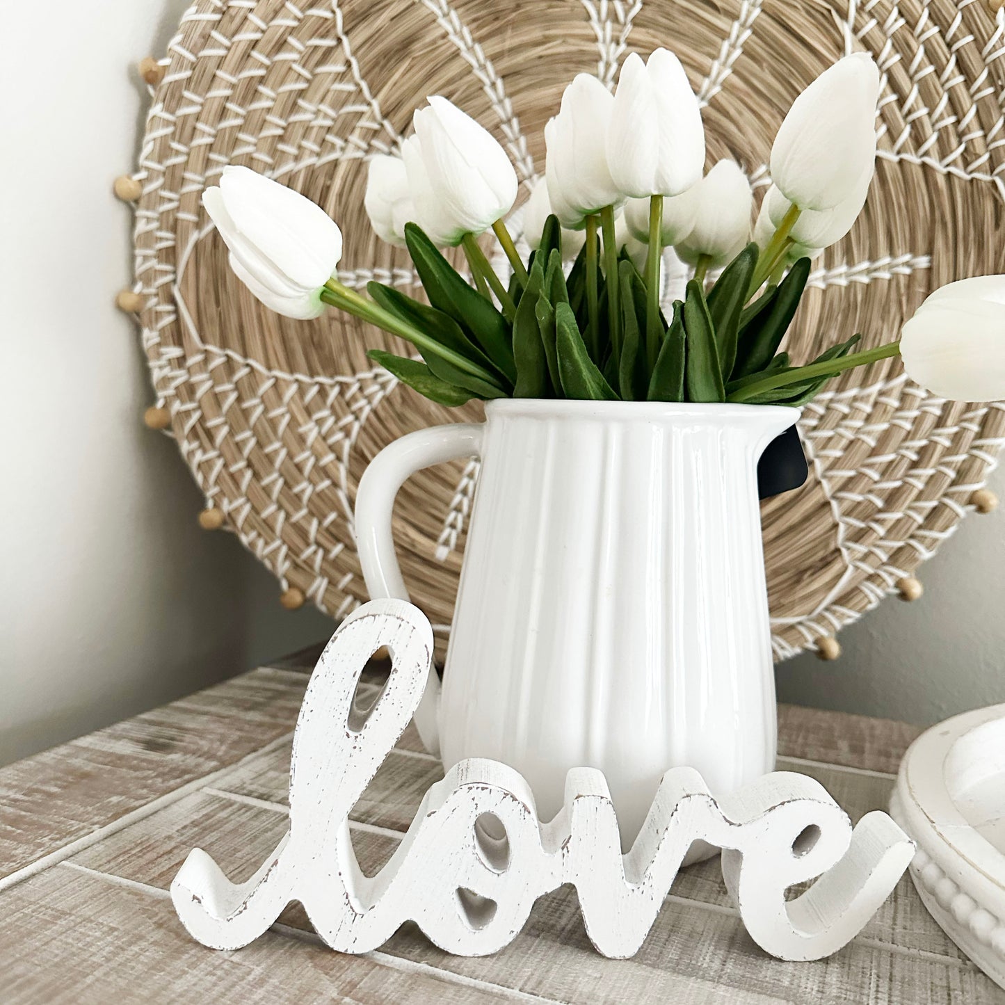 White Tulip Bunch