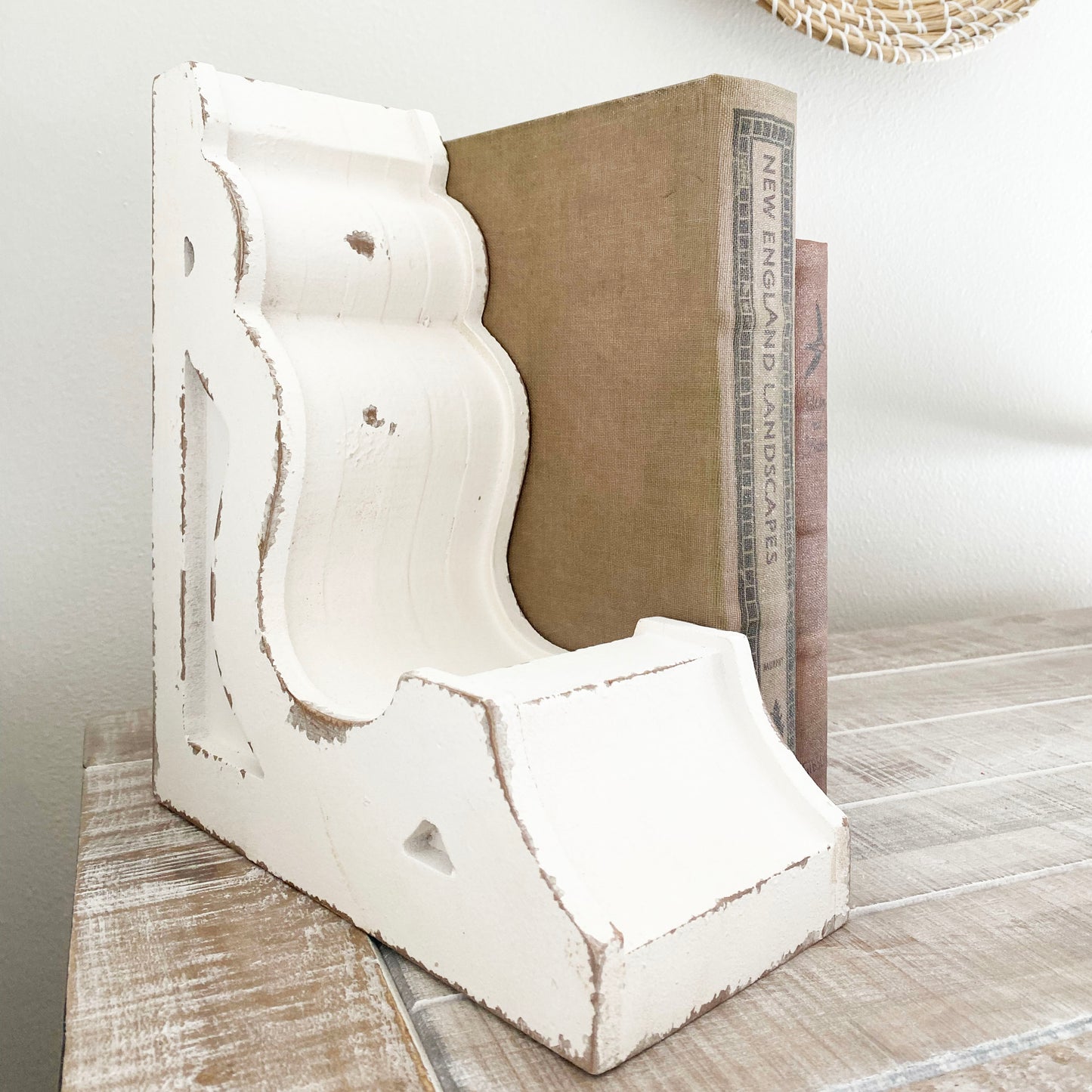 White Distressed Corbel