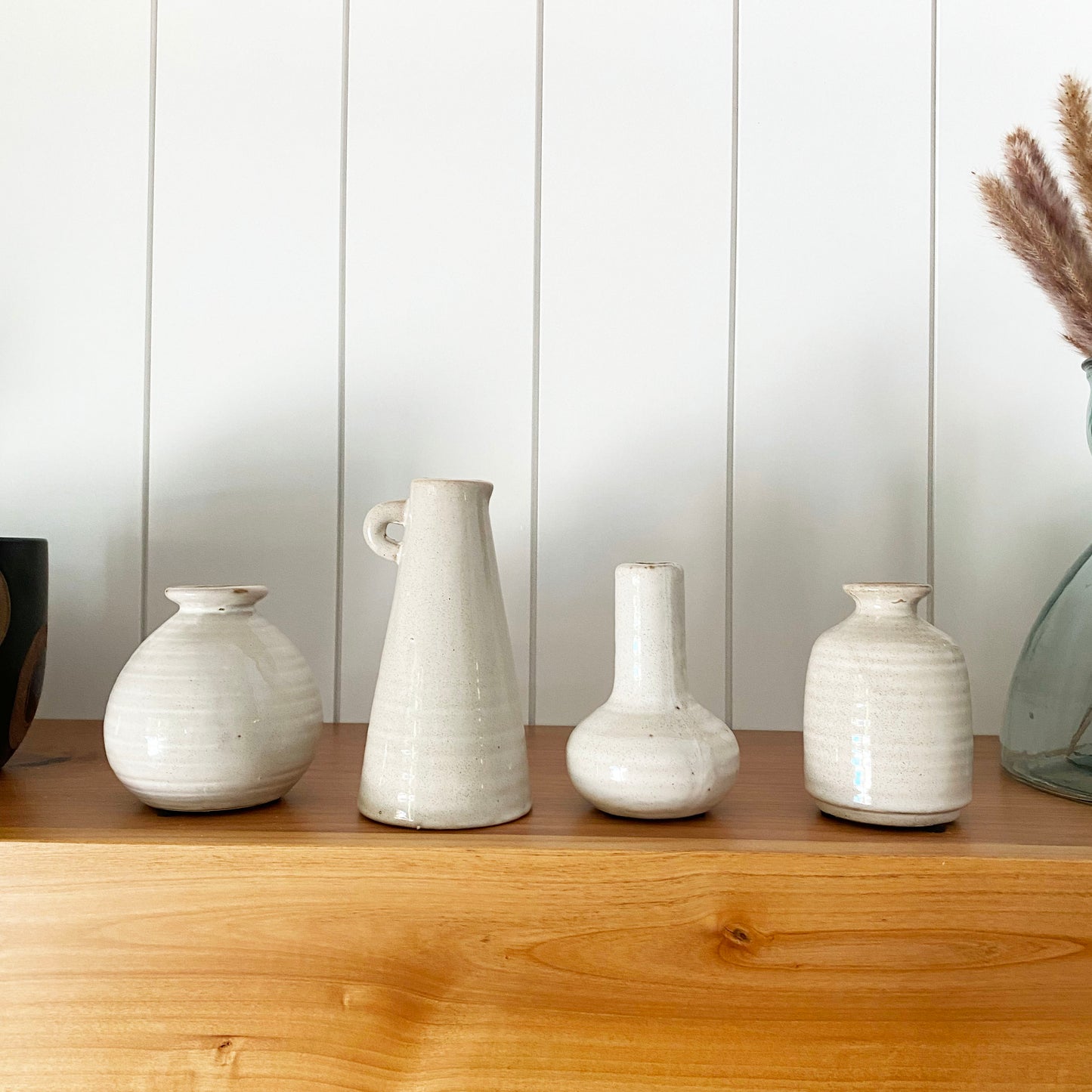 White Ceramic Vases Bundle
