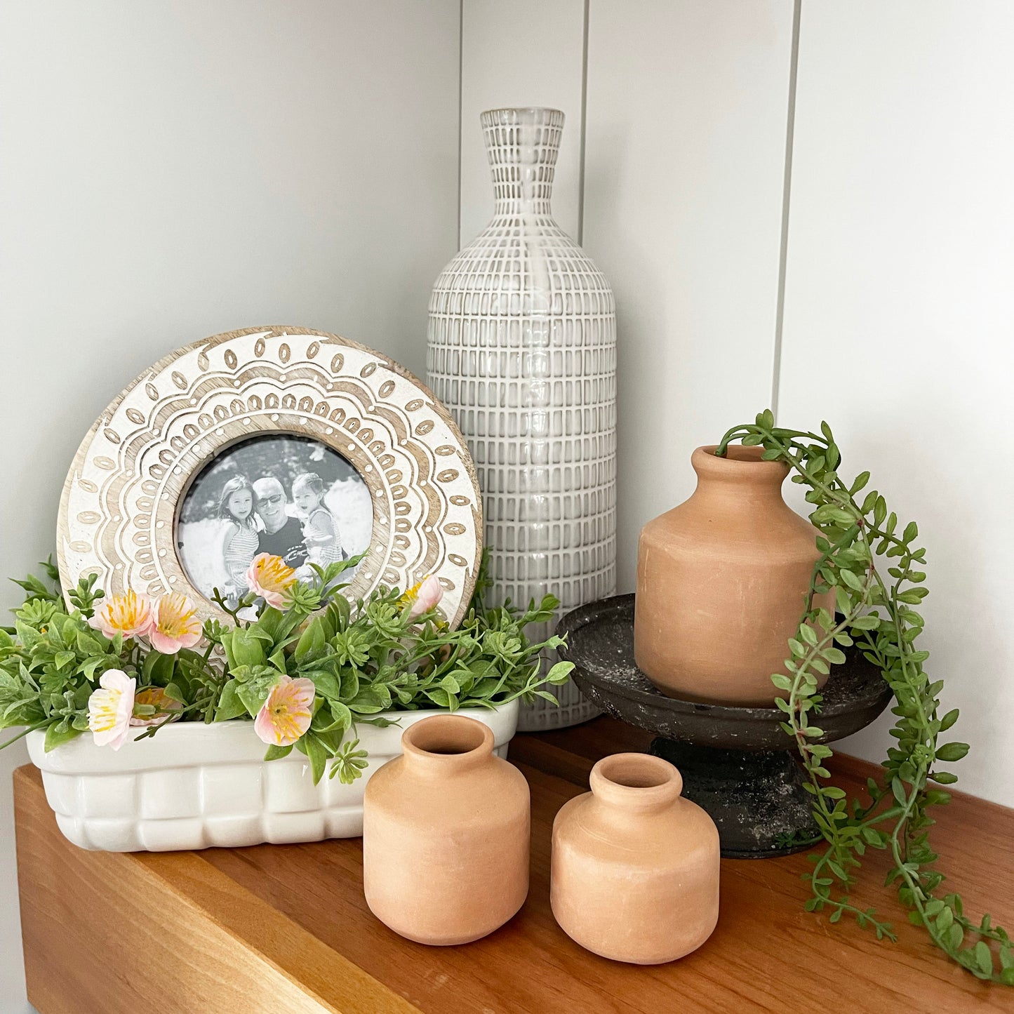 Mini Terra Cotta Vases Set