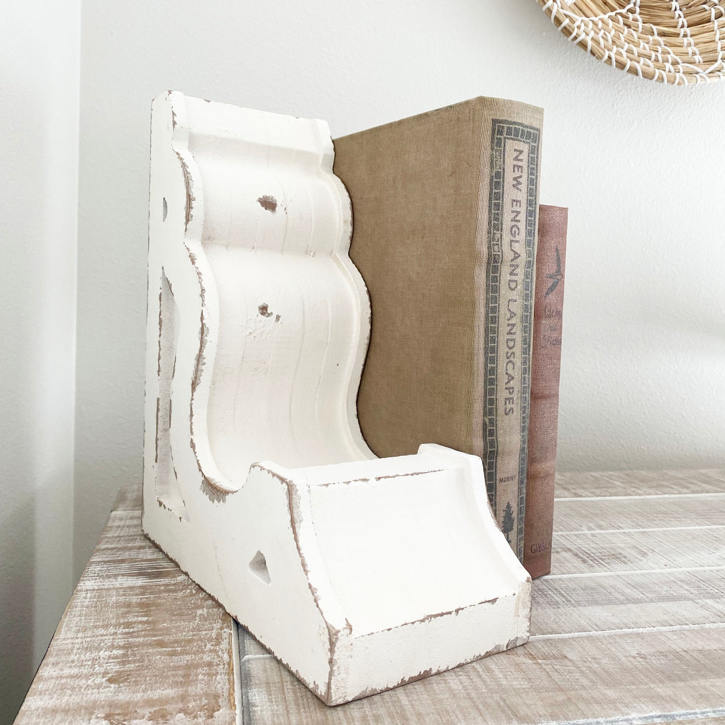 White Distressed Corbel