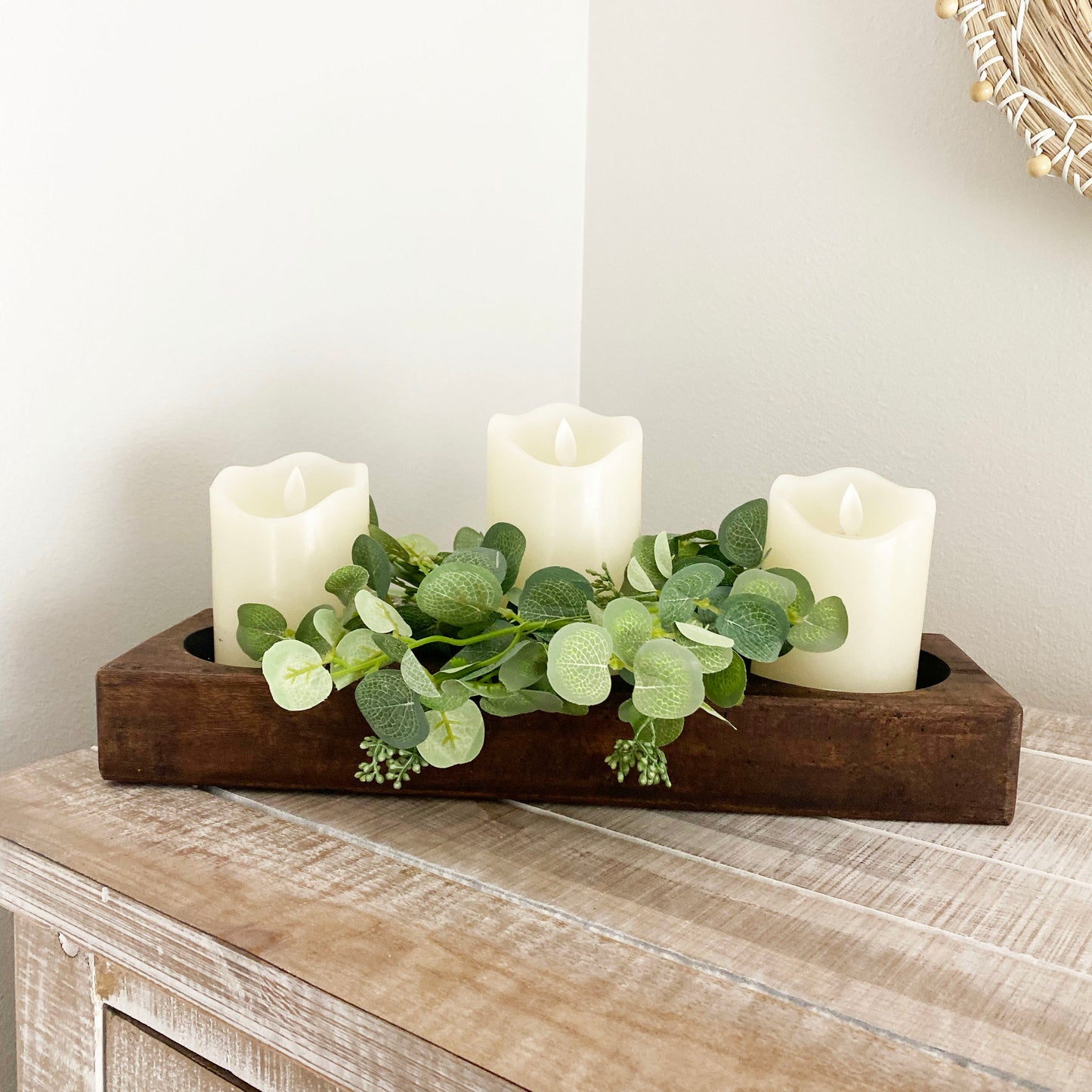 Sweet Seed Eucalyptus Candle Ring - 5in