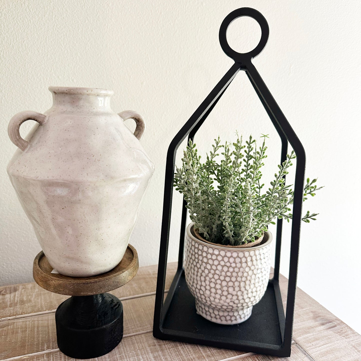 Speckled Vase With Handles