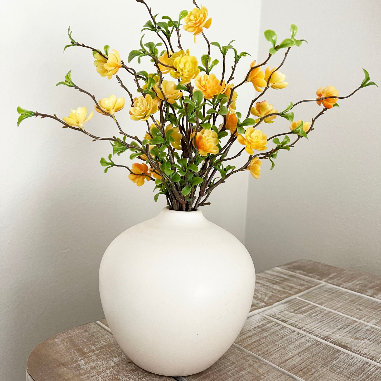 White Matte Ball Vase