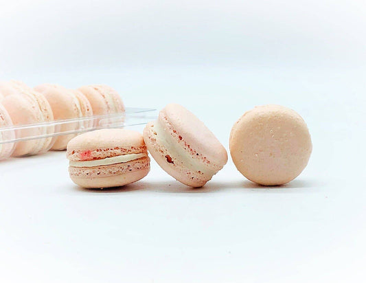 50 Pack Raspberry Chocolate Buttercream  French Macaron Value Pack