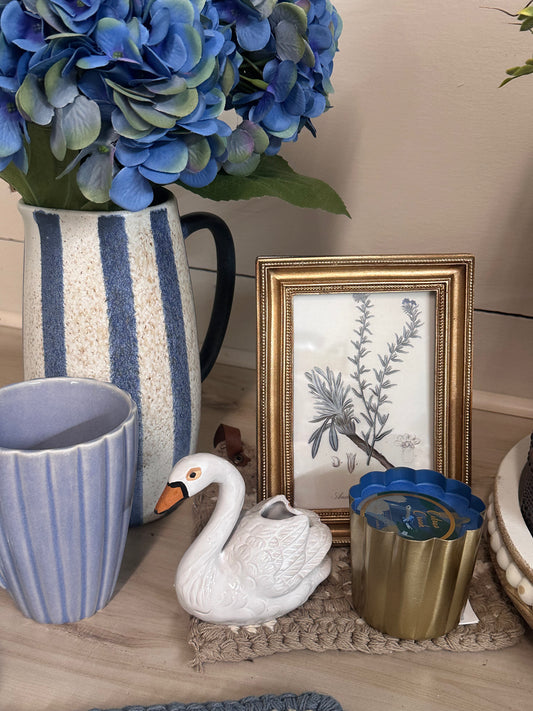 Blue Striped Pitcher