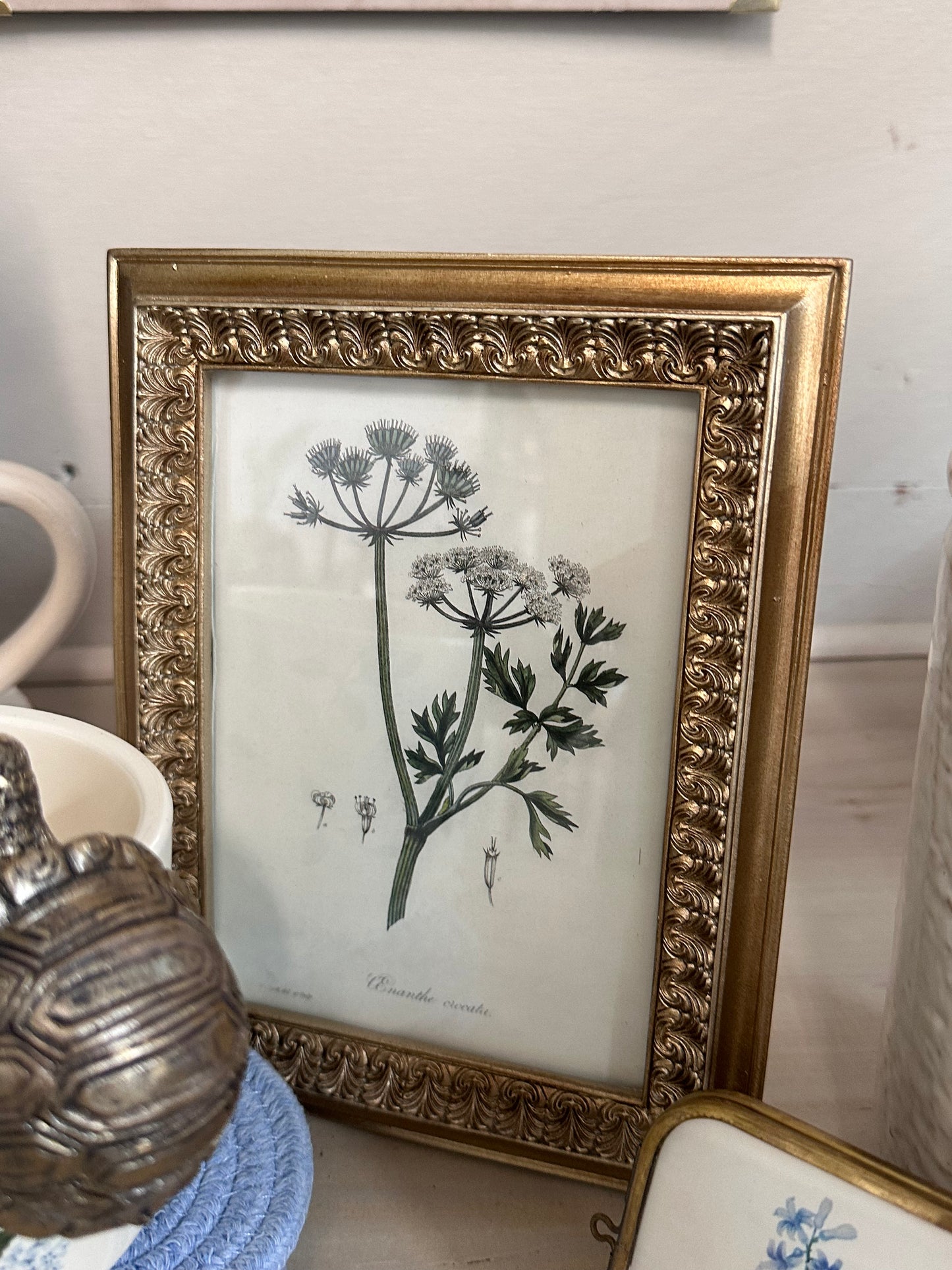 Gold frames With Floral Print