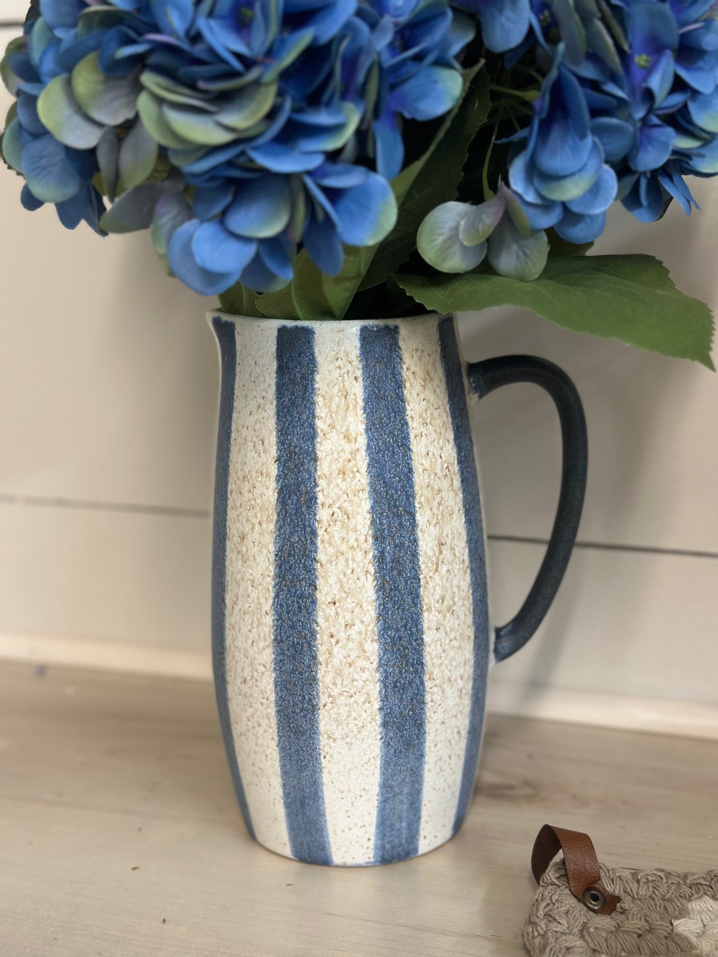 Blue Striped Pitcher