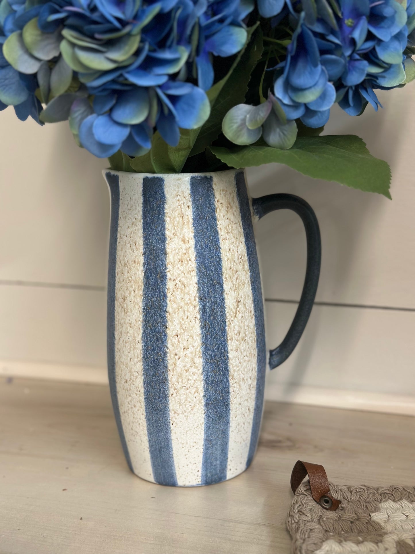 Blue Striped Pitcher