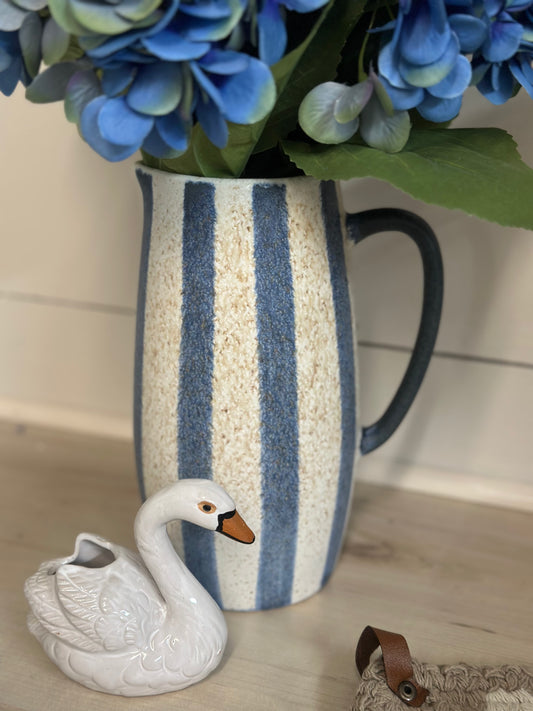 Blue Striped Pitcher