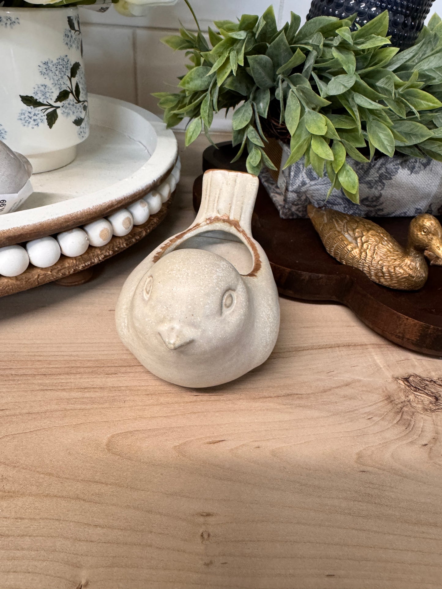 Mini Neutral Bird Planter