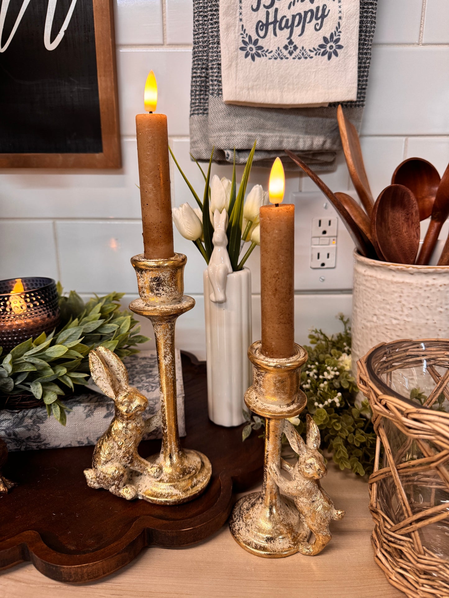 6" 3D FLAME TAPER CANDLE SET - MUTIPLE TO CHOOSE