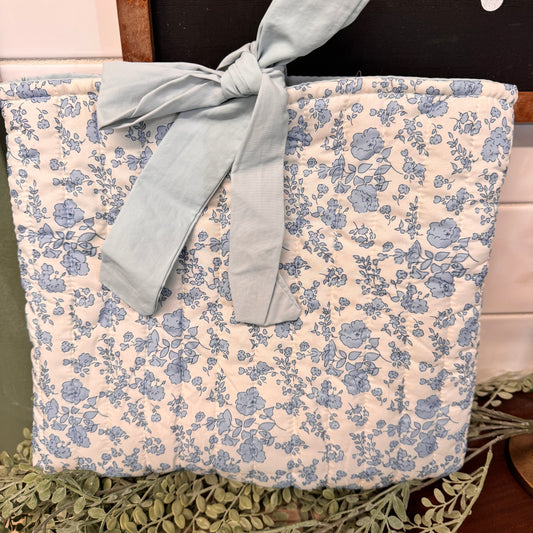 Blue Floral Bible Cover