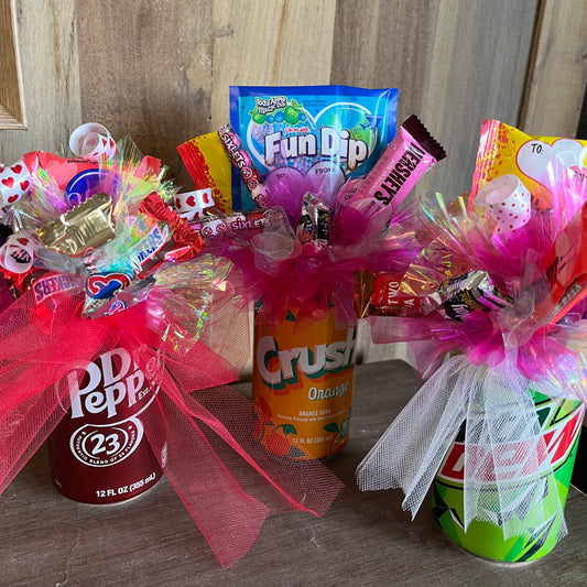 Valentines Day Soda Pop Gift Bouquet Preorder