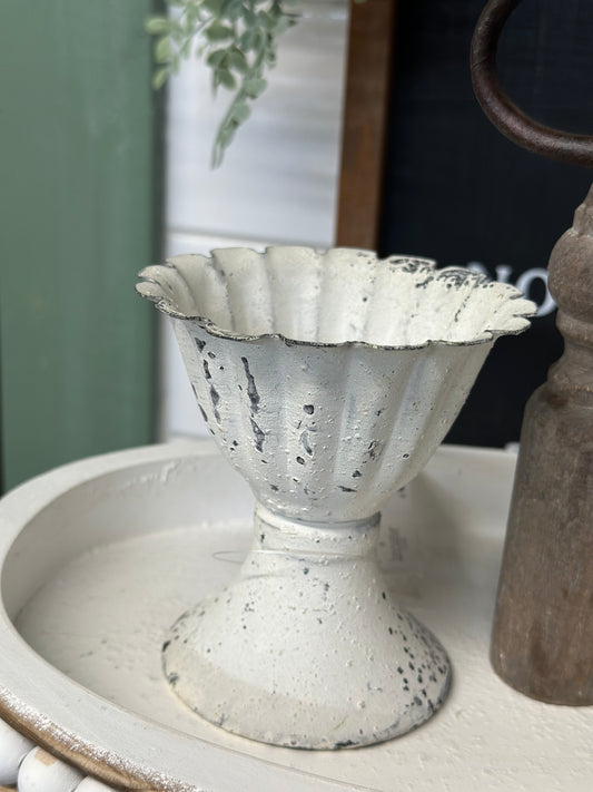 104 Fluted Metal Vase