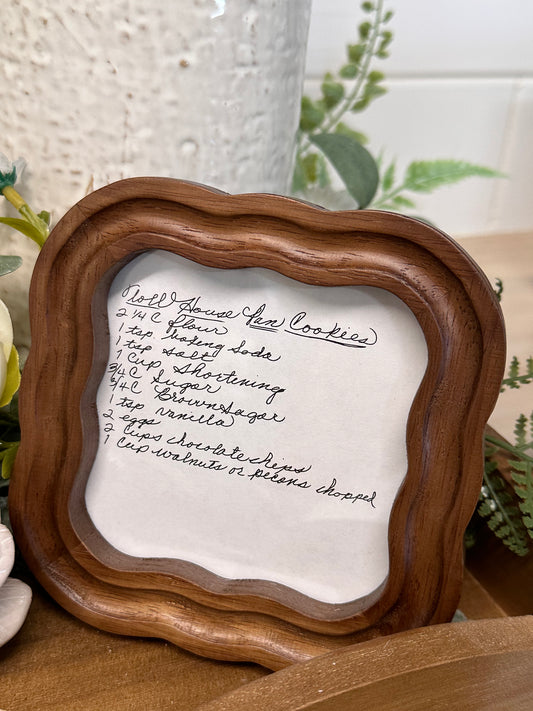 Scalloped Wood Frame