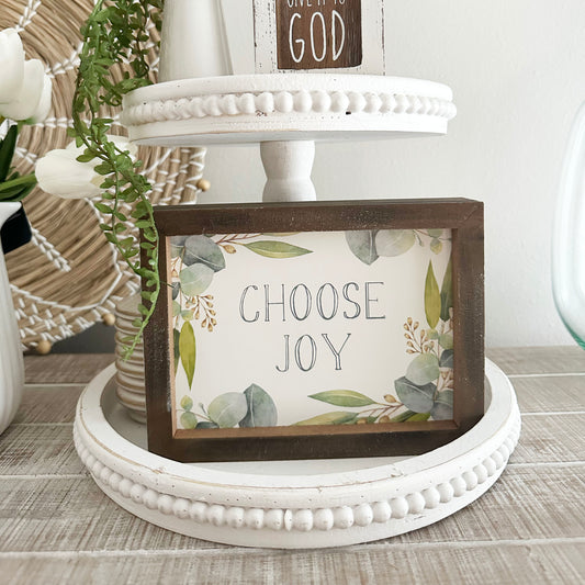 Choose Joy Framed Sign