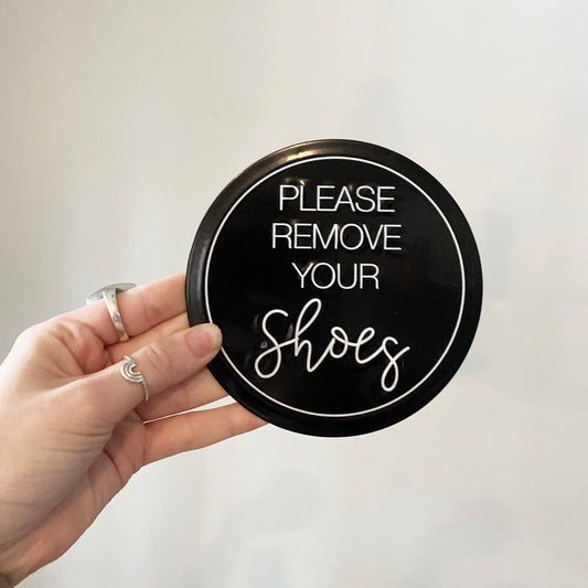 Small round Shoes Sign