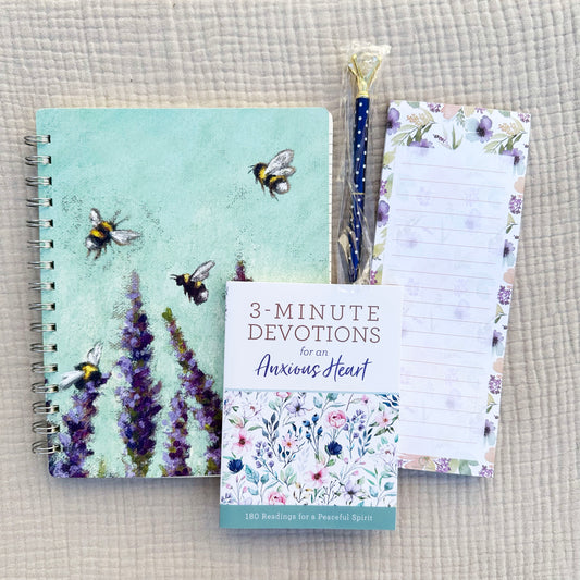 Bee Notebook & Devotional Gift Set 18
