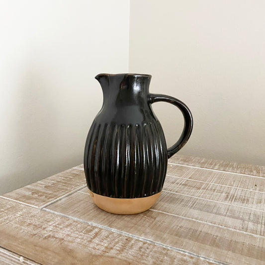 Black Pitcher Vase